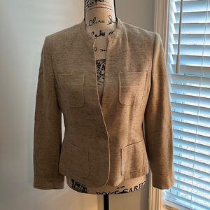 VALERIE STEVENS Petite Linen Blazer